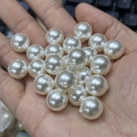 Perles synthétiques en verre imitation perle à demi-trou de 4 mm, 5 mm, 6 mm, 7 mm, 8 mm, 10 mm, 12 mm, 14 mm, 16 mm pour la fabrication de boucles d'oreilles