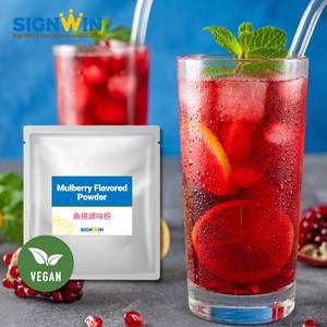 ผงเครื่องดื่มมัลเบอร์รี่สำเร็จรูปแบบไม่มีนม รสเปรี้ยวหวาน บรรจุในถุงฟอยล์อะลูมิเนียม สำหรับเครื่องดื่มเย็น ง่ายต่อการเตรียม - Product Image 1