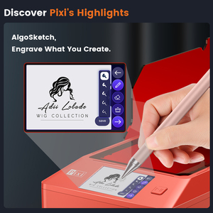 Algolaser Pixi 10 Wát tất cả-trong-một khắc laser & máy cắt-kim loại, gỗ, đá, 3D ảnh khắc - Product Image 4