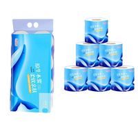 Ramah lingkungan grosir Virgin bubur kayu 3/4ply Ultra lembut kertas Toilet larut dalam air tisu Toilet gulungan kertas