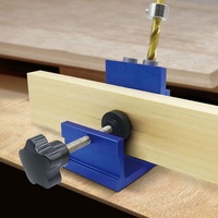 Outils de bricolage pour le travail du bois Guide de perçage de trou de poche gabarit de goujon localisateur de trou Oblique pour la menuiserie