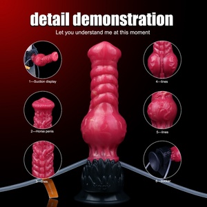 New Color Wolf Squirting <b>Dildo</b> Inflatable Knot <b>Dildo</b> Big Knotted Expanding Butt Plug Silicone Soft Fantasy <b>Dildo</b> for Men Women - Product Image 6