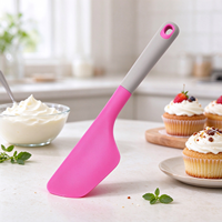 Spatule en silicone pour la pâtisserie, antiadhésive, résistante à la chaleur, grattoir à crème pour gâteaux, outil de cuisine pour mélanger