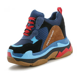 Nuove scarpe da ginnastica con plateau primavera autunno che aumentano di spessore Sole tacchi alti tacchi alti scarpe da corsa Casual stringate da donna - Product Image 5