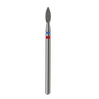 Foret à ongles professionnel de qualité supérieure, flamme aiguisée 2,7 mm, diamant bleu + rouge, outils et accessoires pour manucure et pédicure, fournisseur pour salons.