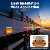 Feux de position clignotants à LED 12V 24V pour remorque - Accessoires d'éclairage latéral pour camion