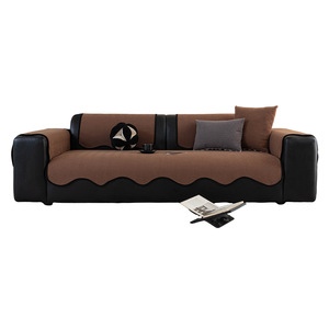 Chenille <b>Sofa</b> <b>Cover</b> Solid Color Non Slip Irregular Shape All Season Universal Fit Spring 2026 - Product Image 5