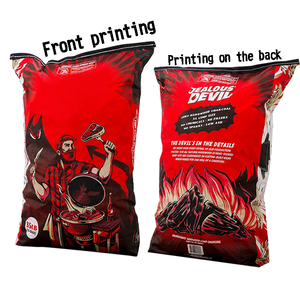 大型容量生分解性多層クラフト紙フラットボトムバッグ10KG 20KG環境に優しいチャコールバッグ<span class=keywords><strong>BBQ</strong></span>防湿 - Product Image 1