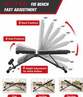 Équipement de musculation MAIBUFIT Banc de musculation pliable en métal moderne à résistance réglable Unisexe Fournisseur direct d'usine