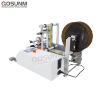 Rouleau de bouteille de manu Semi-automatique, machine à étiqueter les petites bouteilles, double tête, applicateur d'étiquettes manuel