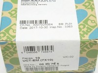 Contacto PLC 10 piezas 0830765 Señales a presión Uct-em / 08 30 76 5 Nuevo sellado para producto con garantía