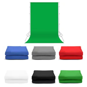 Fábrica de Fotografía 3*1m verde Chromakey telón de fondo de pantalla para muselina Fondo telón de fondo de tela