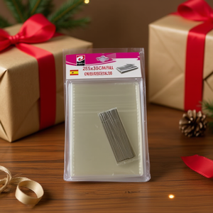 Transparent Packaging Bag 25x35cm With Binding Wire For Gift Wrapping 20pcs Per Pack 12 Packs - Product Image 2