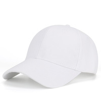 Casquette de baseball blanche 100% coton sergé unisexe, broderie personnalisée, logo, protection solaire