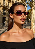 Lunettes de vue à monture fine chic avec logo personnalisé, monture optique rétro à verres transparents, lunettes en PC transparentes pour boutiques