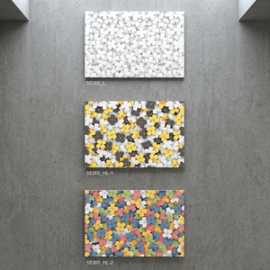 Carreaux muraux en céramique à effet 3D décoratif, finition brillante, 300x450 mm, pour cuisine et salle de bain - Product Image 2