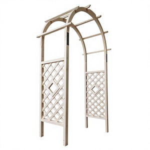 Arco de Madera <span class=keywords><strong>para</strong></span> Bodas, Jardín, <span class=keywords><strong>Patio</strong></span>, Pérgola, Gazebo o Pabellón, <span class=keywords><strong>para</strong></span> Plantas Trepadoras y Jardinería, Arco Clásico de Madera - Product Image 1