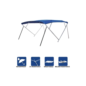 Newstar Offre spéciale <span class=keywords><strong>Ponton</strong></span> en aluminium Bimini Top Auvent marin étanche pour bateau <span class=keywords><strong>ponton</strong></span> 8'L X 8'W X 75''H avec <span class=keywords><strong>botte</strong></span> de stockage - Product Image 2