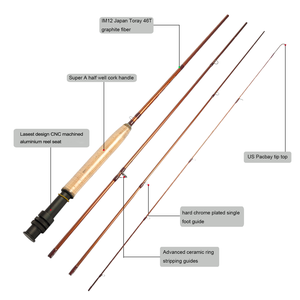 Combo de caña de pescar y carrete de 9 'de carbono 100% al mejor precio (B02) - Product Image 2