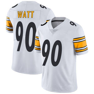 Camisetas de Fútbol Americano de los Pittsburgh para Hombre, 90 T.J. Watt, 2 Justin Fields, 8 Pickett, 6 Queen, 24 Porter, Camisetas de Fútbol Americano Limitadas Cosidas, Negras - Product Image 3