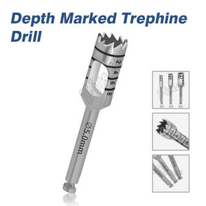Punte del manipolo dentale per impianto di ossiodentificazione punte dentali per chirurgia dentale Profondità di impianto di trapano per <span class=keywords><strong>Trephine</strong></span> - Product Image 5