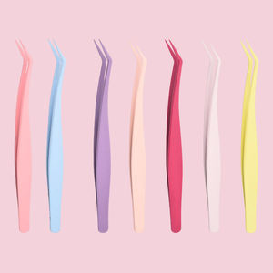 <span class=keywords><strong>Pinzas</strong></span> Aplicadoras <span class=keywords><strong>de</strong></span> Pestañas <span class=keywords><strong>Profesionales</strong></span> <span class=keywords><strong>de</strong></span> Alta Calidad para Principiantes, Venta al por Mayor, Disponibles en Varios Colores, Sin Pegamento - Product Image 3