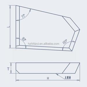 หัวเจาะแบบสี่เหลี่ยมคางหมู M11 (WC/Co) - หัวเจาะสำหรับงานขุดเจาะและเหมืองแร่ - Product Image 3