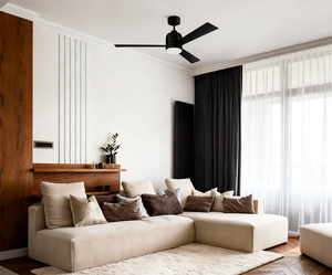 Ventilador de Techo de 3 Aspas y 52 Pulgadas con Luz y Cadena, 120 V CA, 22 W, LED de 3000 K, No Regulable, Níquel Cepillado, 3 Velocidades, ETL - Product Image 6