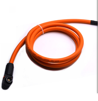 Câble haute tension EV 1500V 25mm² orange avec connecteur coudé et borne annulaire pour batterie de véhicule électrique