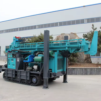 Foreuse hydraulique rotative professionnelle diesel/électrique pour puits d'eau, 300 m, certifiée CE EPA, diamètre de forage 140-325 mm
