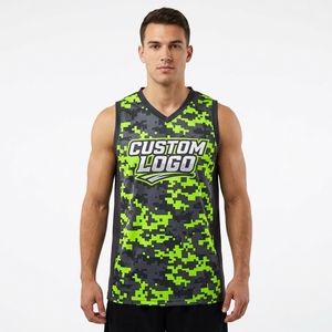 Venta al por Mayor de Camisetas de Baloncesto Personalizables con Impresión Digital, Transpirables, sin Mangas, Unisex, Reversibles, Camisetas en Blanco con Nombre de Equipo Personalizado - Product Image 1