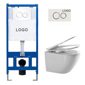 Baño Zestaw Podtynkowy Wc Sanita Suspensa Juego de inodoro oculto Artículos sanitarios Inodoro colgado en la pared de cerámica - Product Image 1