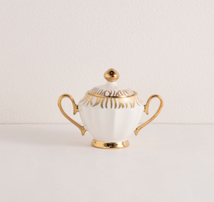 Nuevo Juego de Té de Porcelana Fina con Diseño de Hojas Doradas, Tetera, Taza, Platillo y Plato de Cerámica, para Restaurante, Hotel, Regalo de Boda, Venta al por Mayor - Product Image 3
