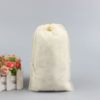 Pochette anti-poussière réutilisable en non-tissé avec cordon de serrage, sac de rangement personnalisé imprimé pour les voyages, les cadeaux et l'emballage