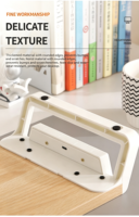Support d'écran pour ordinateur de bureau, support de rangement pour écran de bureau, support d'extension avec chargeur USB
