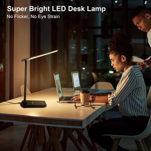 LED Desk <b>Lamp</b> with USB <b>Charging</b> Port, Adjustable Dimmable Desk <b>Lamps</b> 5 Modes 5 Brightness for Nail - Product Image 2