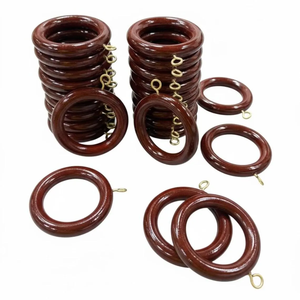 Anillas <span class=keywords><strong>de</strong></span> Sujeción <span class=keywords><strong>de</strong></span> Madera Hechas a Mano, Estilo Vintage, <span class=keywords><strong>para</strong></span> <span class=keywords><strong>Cortinas</strong></span> <span class=keywords><strong>de</strong></span> Ducha, Accesorios <span class=keywords><strong>de</strong></span> Repuesto - Product Image 2