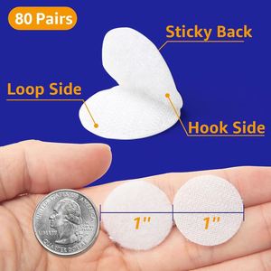 स्व-चिपकने वाली छड़ी हुक और लूप आकार के रंग हुक और लूप डॉट - Product Image 3