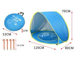 Tente de camping légère et facile à monter pour enfants, auvent de plage portable anti-UV pour bébé, tente de jeu en tissu - Product Image 3