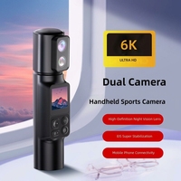 Sınır Ötesi 6K El Tipi Kamera Aksiyon Kamerası 2.0 inç IPS HD Ekran TF Kart Desteği Açık Hava Vlog Çekimi Gimbal Kullanımı M103TR