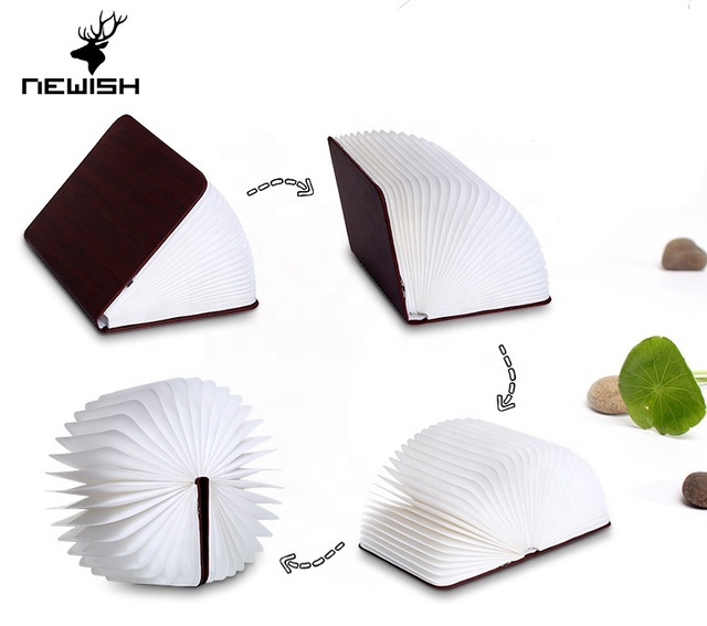 Newish Custom Designed USB Reading LED Night Light Tyvek Paper Folding Bedroom Battery Operated Home Decor Small Portable for