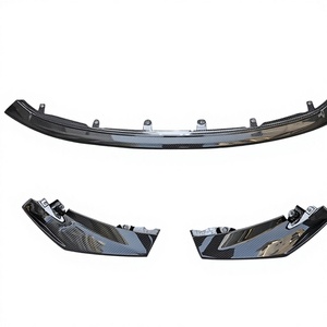 Aileron arrière simple en fibre de carbone sèche pour BMW G80 M3 G82 M4, avec lèvre de pare-chocs et séparateurs, style automobile 2020 et plus - Product Image 1