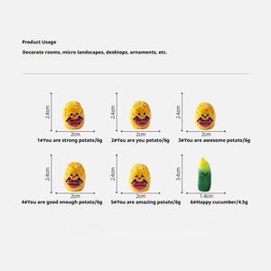 Nouvelles capsules mignonnes en forme de pommes de terre, concombres et légumes pour <span class=keywords><strong>le</strong></span> jardinage et l'aménagement paysager, décorations DIY, accessoires, mini-ornements - Product Image 6