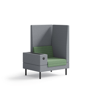 Canapé modulaire en tissu à dossier haut, personnalisé pour les salons commerciaux, idéal pour les halls d'hôtel, les bureaux, les salles d'attente