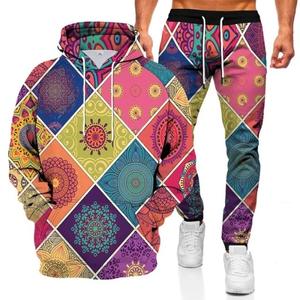 Autunno inverno Skull tuta stampa 3d felpe con cappuccio pantaloni set Unisex gotico abbigliamento sportivo Pullover Casual felpe abbigliamento <span class=keywords><strong>uomo</strong></span> - Product Image 2