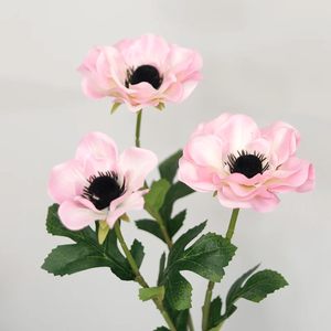 Fleur d'anémone artificielle en latex à toucher réel, vente en gros d'usine, pour la décoration de la maison, les mariages, les fêtes, les arrangements floraux - Product Image 3