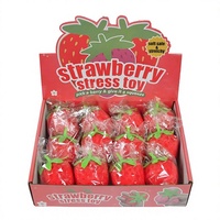 Jouet anti-stress fraise mignon, souple, extensible, à presser, jouet sensoriel, cadeau promotionnel de bureau