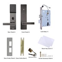 Penjualan laris grosir sistem kontrol akses kartu pintar RFID tanpa kunci masuk baja nirkarat Hotel kunci pintu keamanan Data Cloud