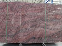 Dalles de quartzite fusionné poli en pierre naturelle de luxe moderne SH STONE, marbre rouge pour mur décoratif intérieur