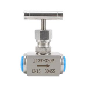 วาล์วเข็มอุตสาหกรรมแบบไร้รอยต่อชนิดอินไลน์ ทนอุณหภูมิสูงและแรงดันสูง วัสดุ SS316 พร้อมเกลียว - Product Image 3